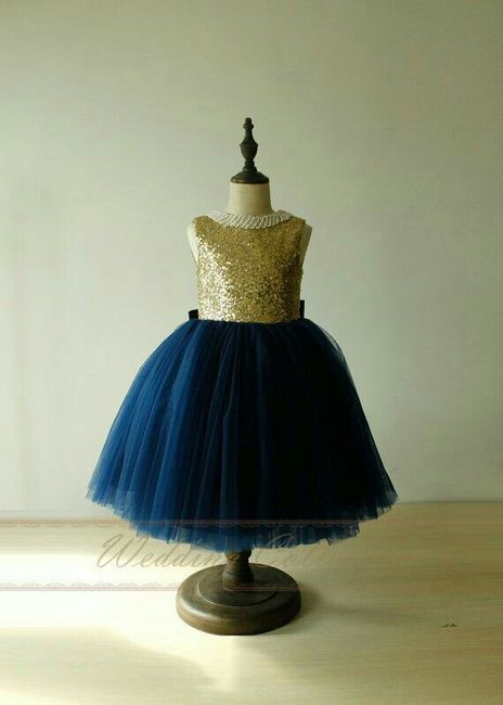 Desafio das Cores - Azul Marinho,  Dourado e Branco - Meninas Alianças - 7
