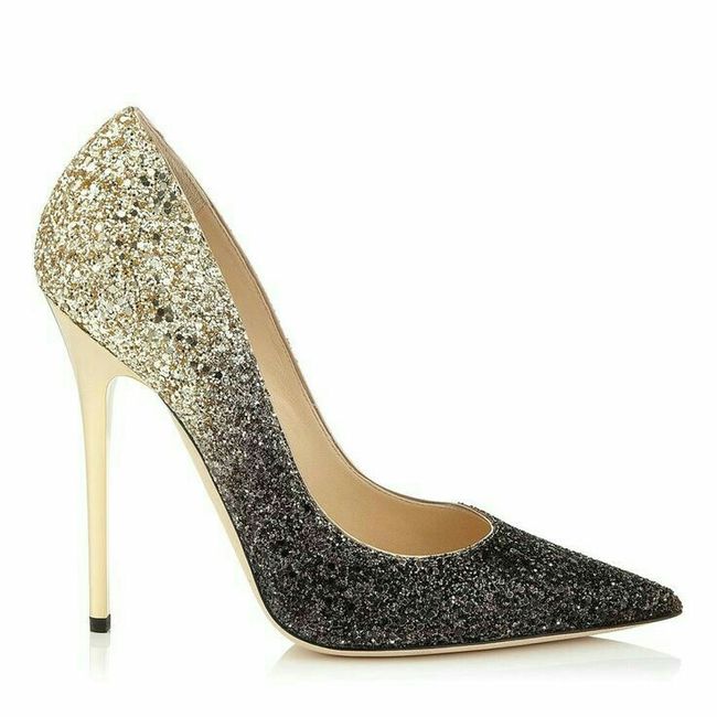Desafio das Cores - Azul Marinho,  Dourado e Branco - Sapatos - 5