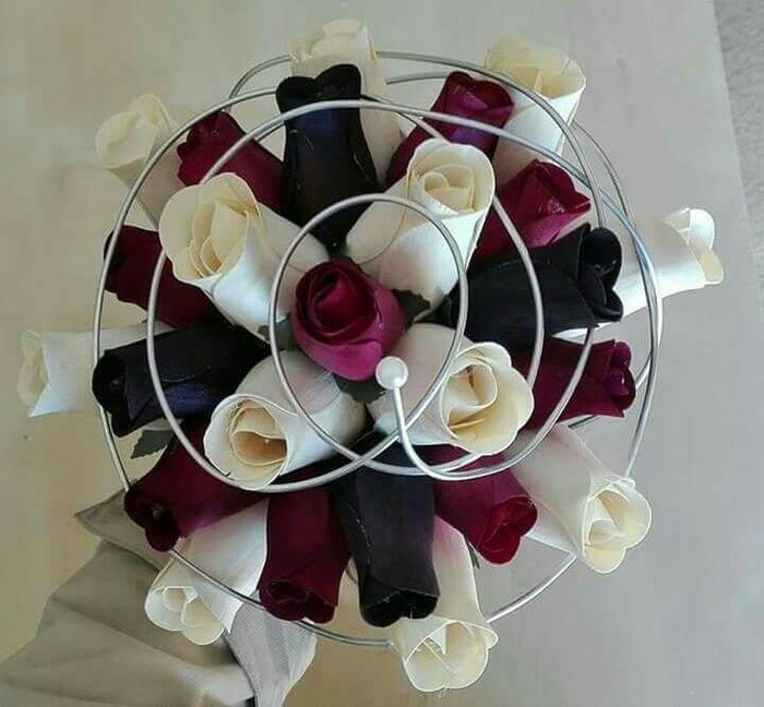 Bouquet rosas em madeira - 4