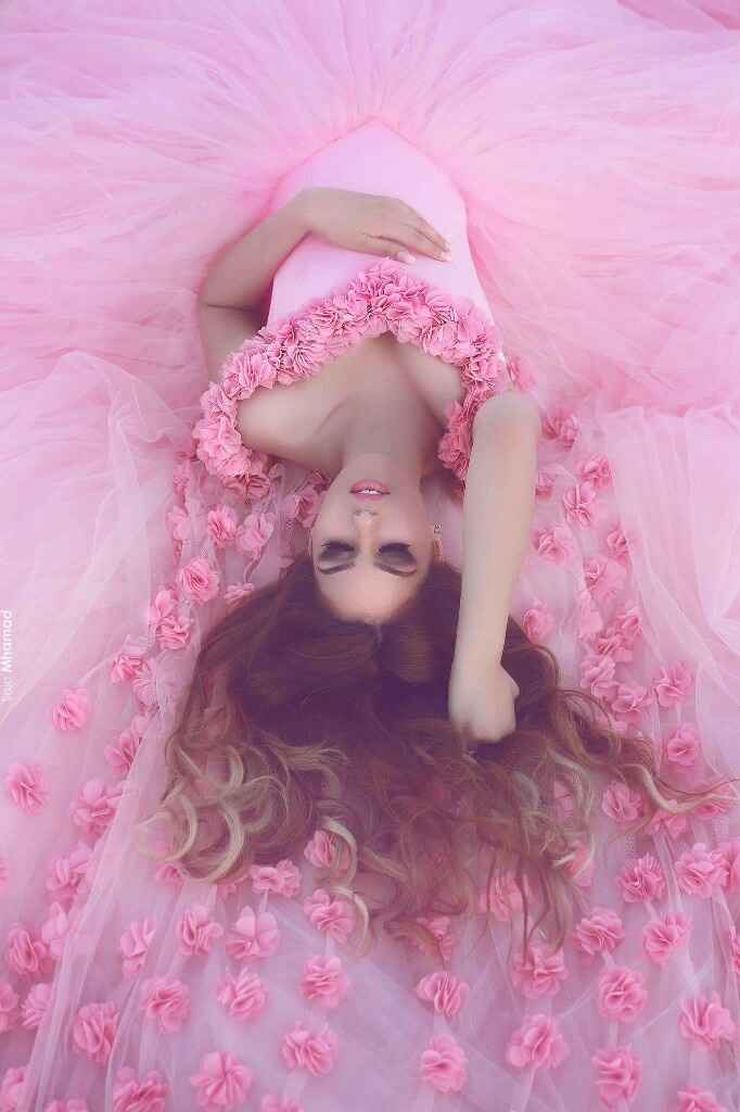 Vestido de noiva rosa - 1