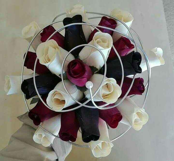 Bouquet rosas em madeira - 4