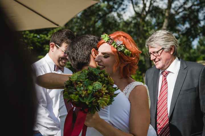 bouquet + coroa de suculentas