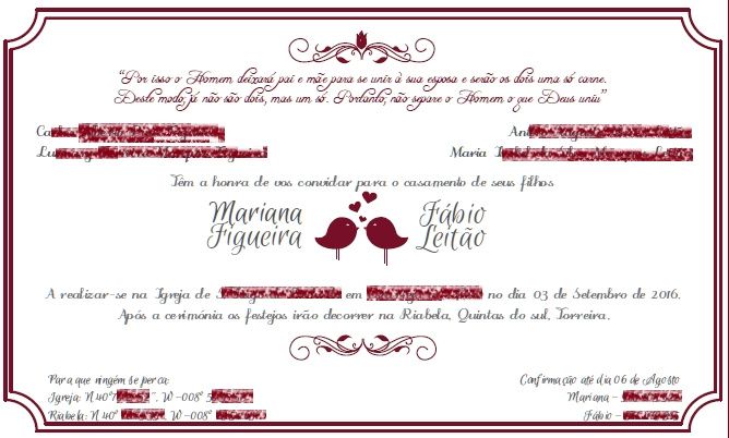 texto convites