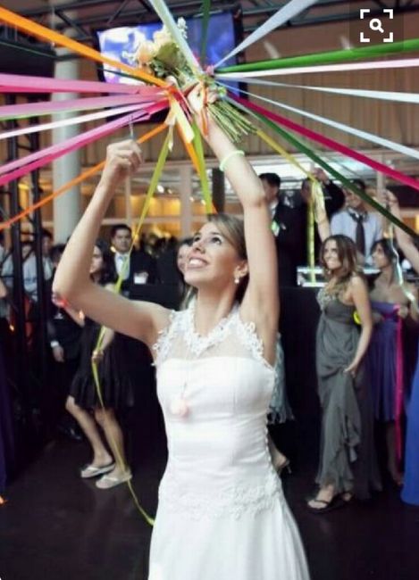 Atirar o bouquet ou jogo bouquet de fitas??? - 2