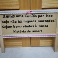 Placa de boas vindas - 2