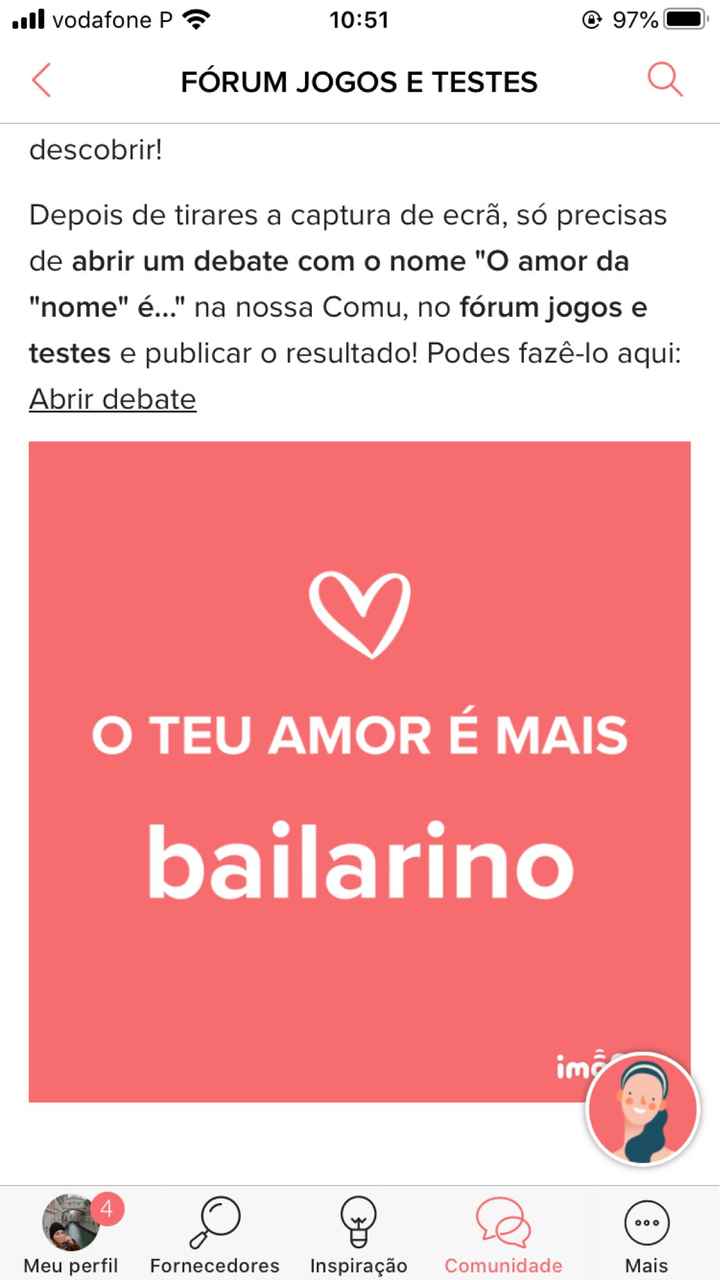 o amor da Iara é ... - 1