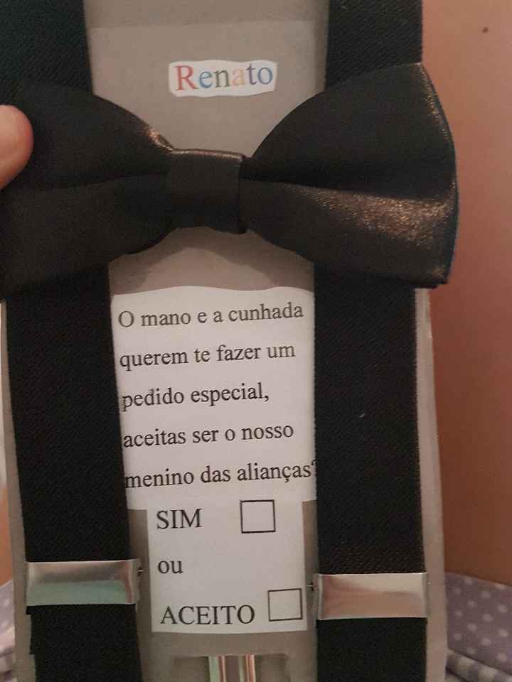 Suspensórios e laço para os meninos das alianças 💝 - 1