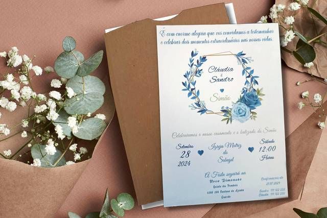 Convite Casamento e Batizado 1