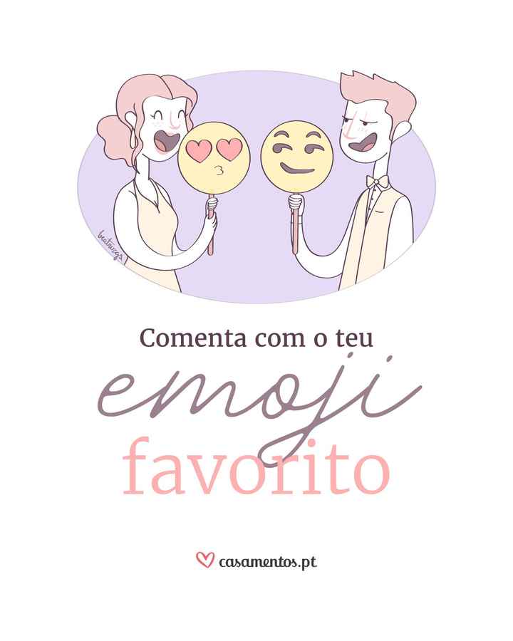 Qual o emoji mais usas com o teu amor? - 1