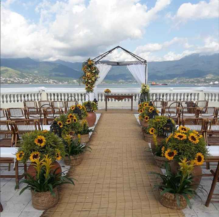 Ideias para decorar o casamento com girassóis - 3