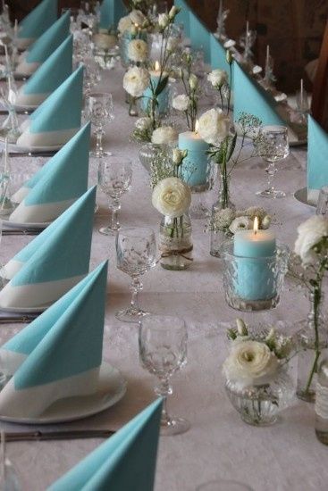 Azul Tiffany na decoração do casamento 5