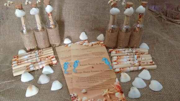 Convites para um casamento na praia - 1