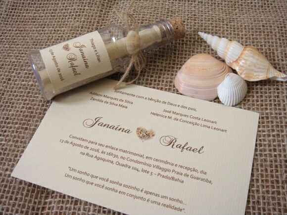 Convites para um casamento na praia - 2