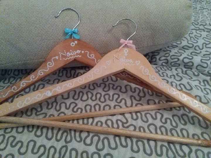 Cabides dos noivos diy 1a manualidade - 1