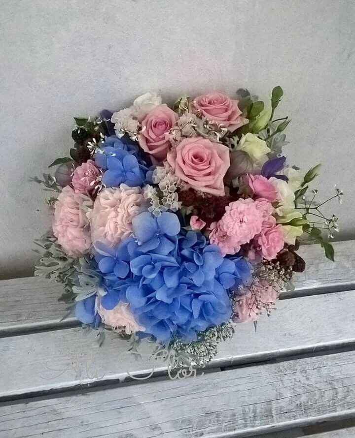 Azul azul azul....ramo de noiva - 1