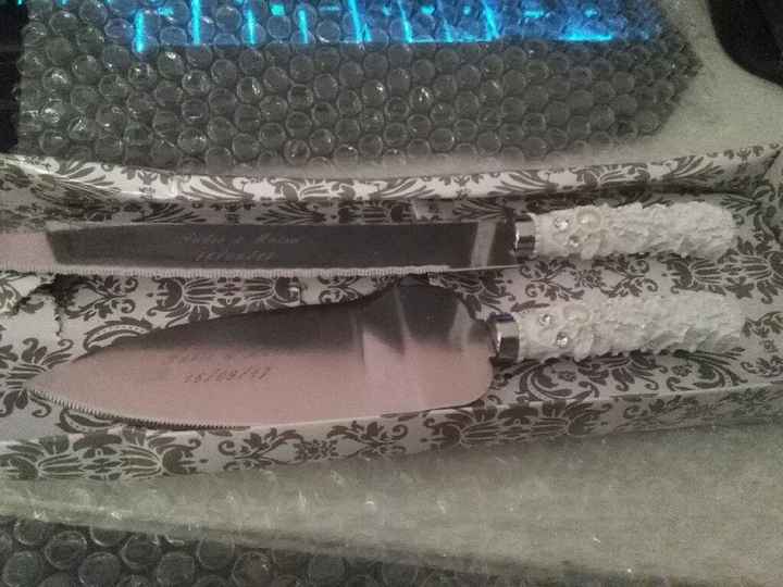  Talheres para o corte do bolo - 1