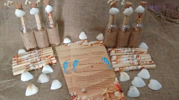 Convites para um casamento na praia - 1