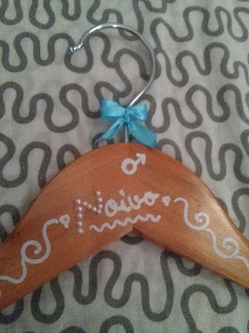 Cabides dos noivos diy 1a manualidade - 2