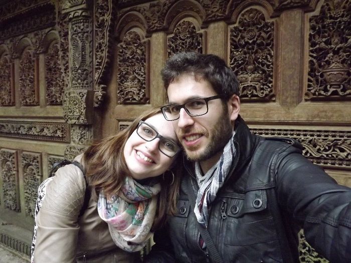 eu e o meu noivo lindo :)