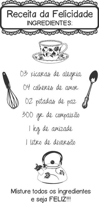 receita felicidade