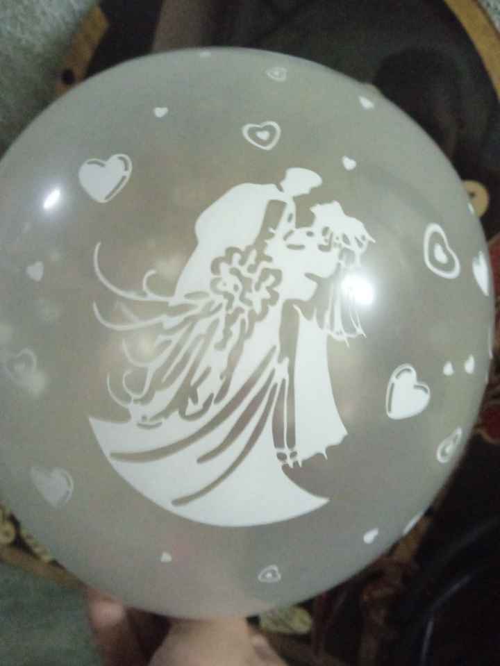 Balões noivos e corações - 1