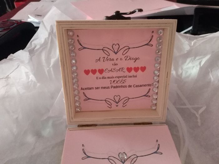 Convite para convidar os padrinhos para serem padrinhos de casamento - 2
