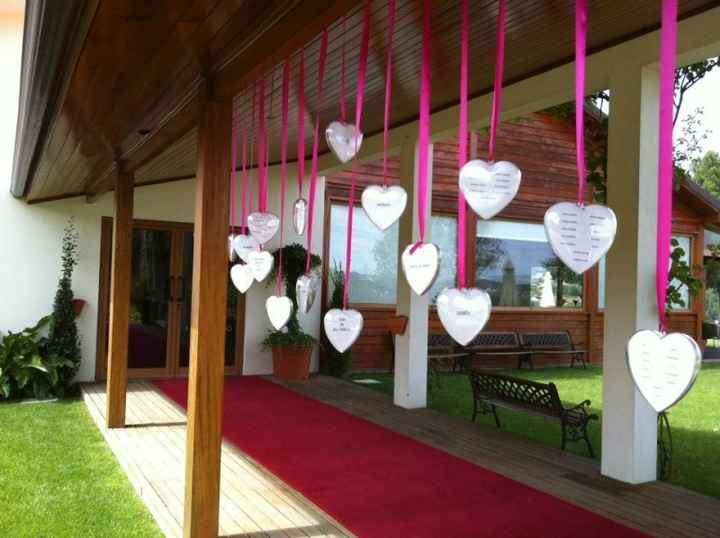 Placard com Corações em Acrílico 