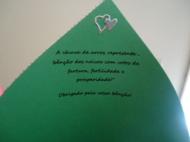 Mensagem cones para o Arroz (verde alface)