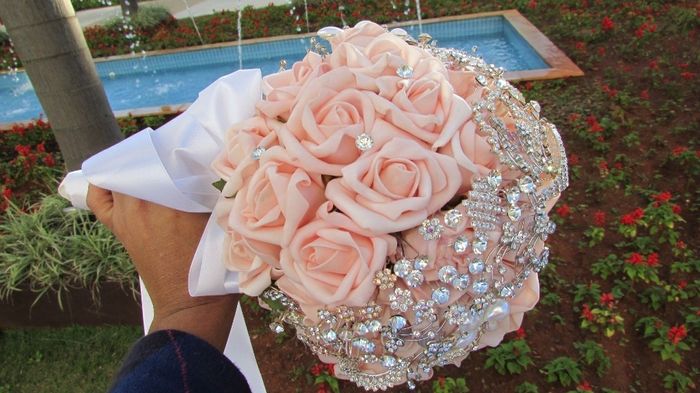 Bouquet Tecido/Brilhantes