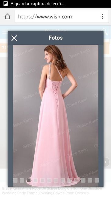 Já chegou um dos vestidos de dama de honor - 2