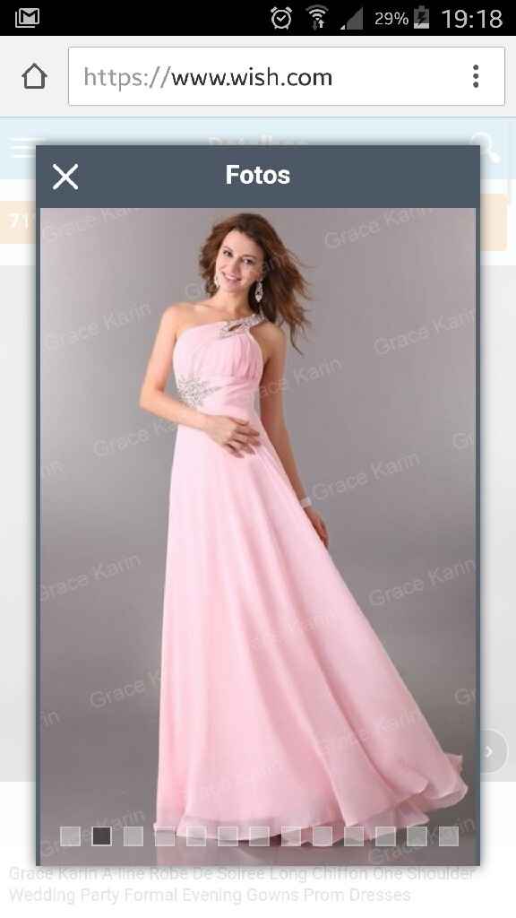 Já chegou um dos vestidos de dama de honor - 1
