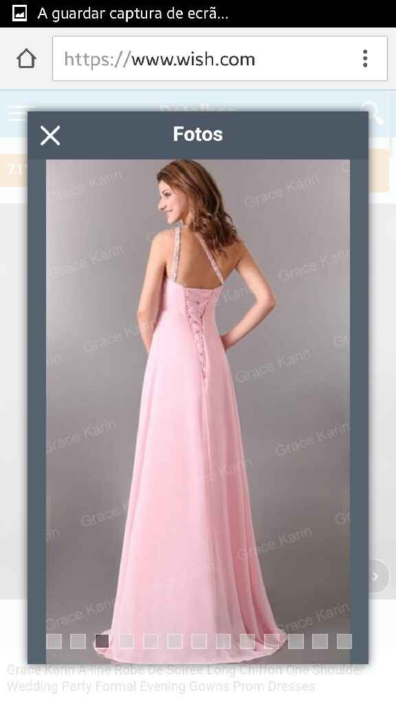 Já chegou um dos vestidos de dama de honor - 2