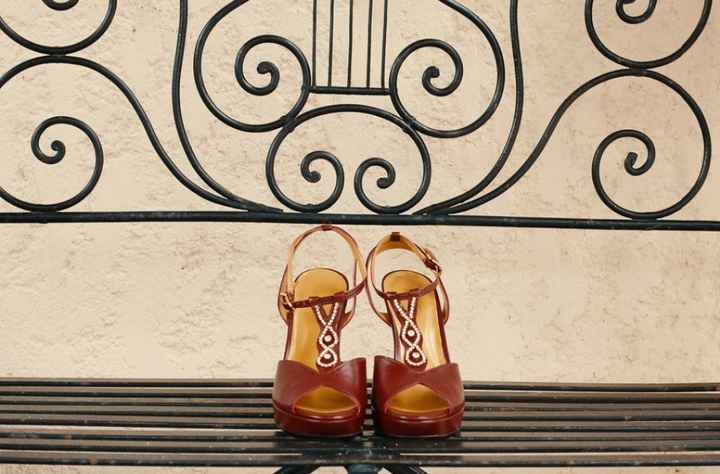 Sapatos noiva em bordeaux! - 2