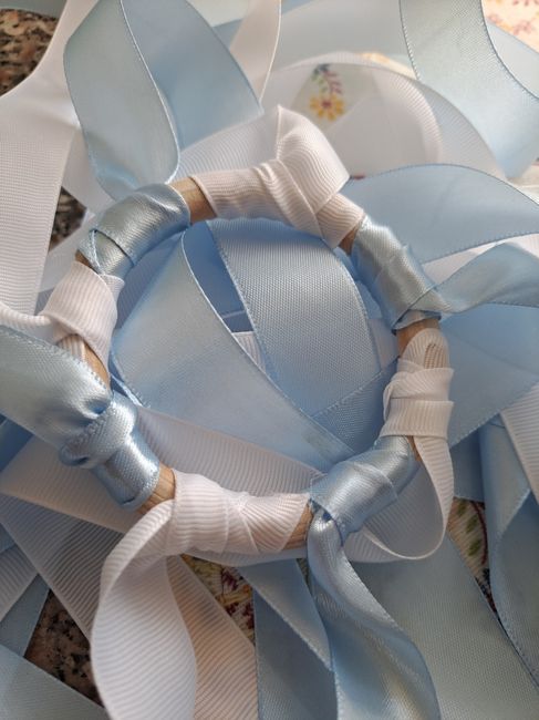 Jogo das fitas para o bouquet 1