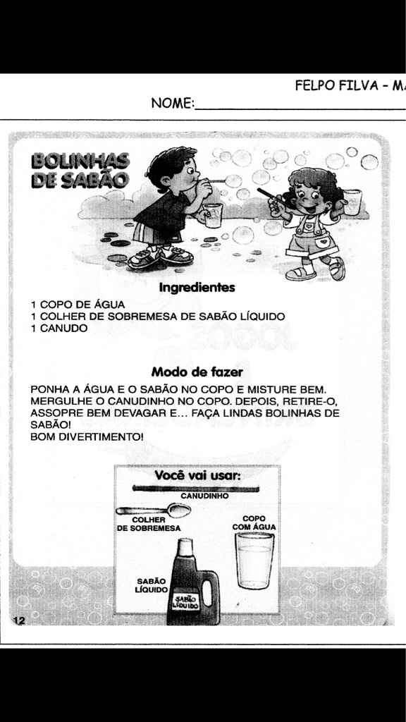 Bolinhas de sabão - ajuda urgente!! - 1