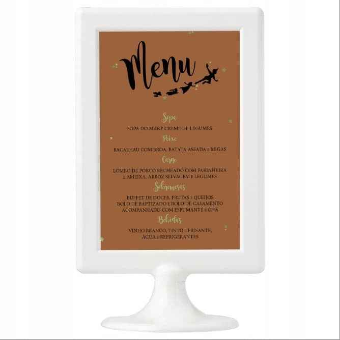 Menu das Mesas