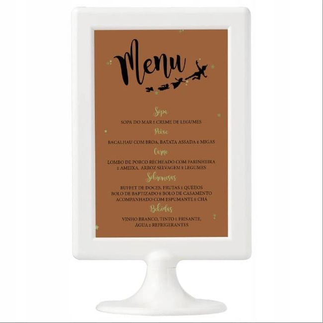 Menu das Mesas