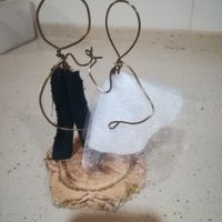 Bonecos para o bolo em preparação...