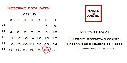 Save the date