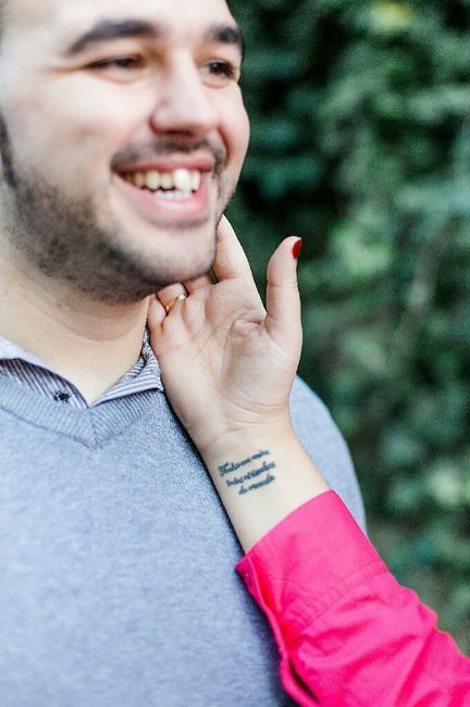Noivos tatuados! quantos somos? - 2