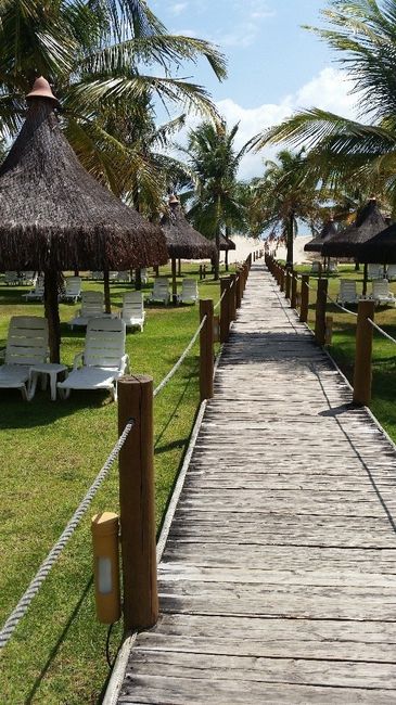 O caminho até á praia
