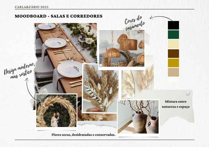 a decoração da quinta - Moodboad das salas e corredores 🌿 - 2