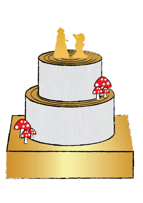 Esboço bolo de casamento - 7
