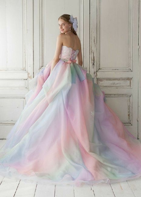 Vestidos de noiva de cor- inspirações - 3