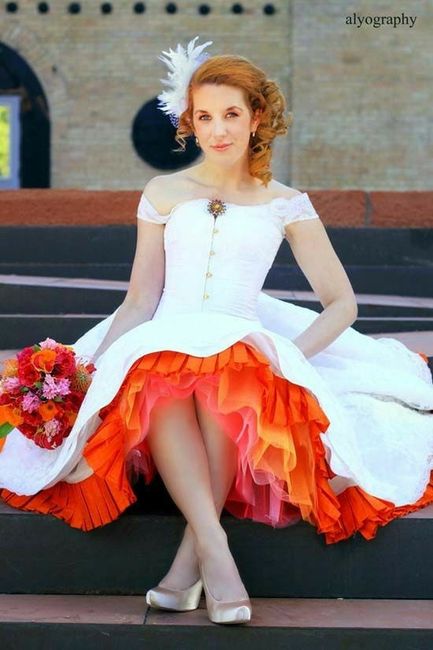 Vestidos de noiva de cor- inspirações - 5