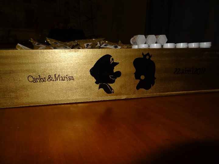 A caixa em detalhe