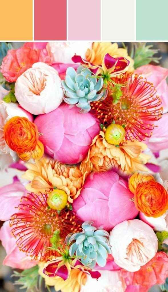 Inspirações primavera - esquemas de cores - 12