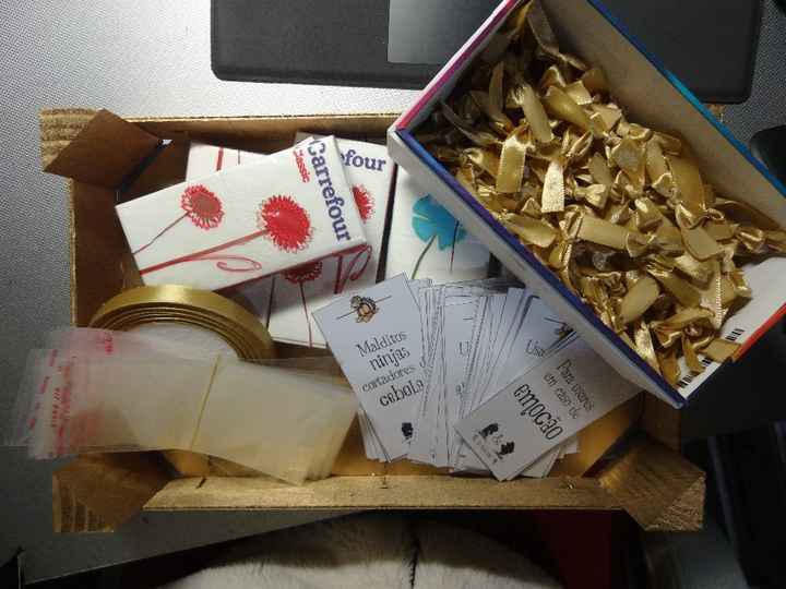 Lágrimas de alegria - materiais 