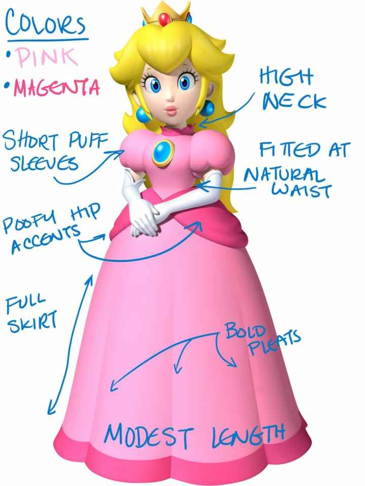 Vestido de noiva - princesa peach - inspirações - 2