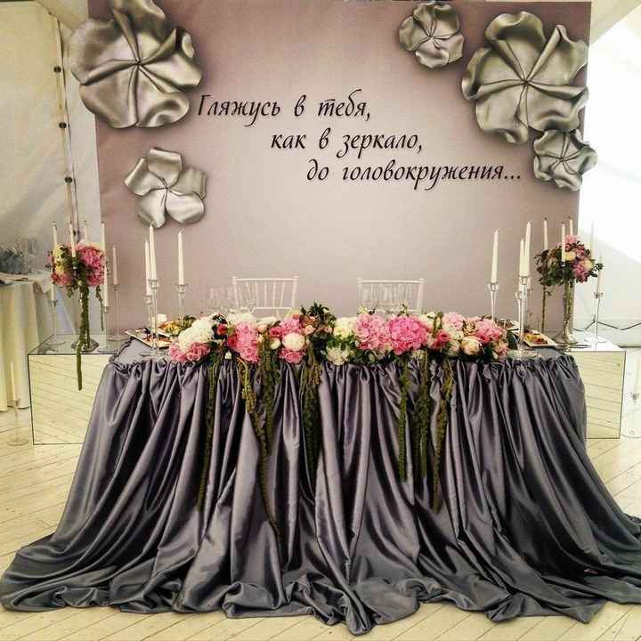 Decoração mesas noivos - 5